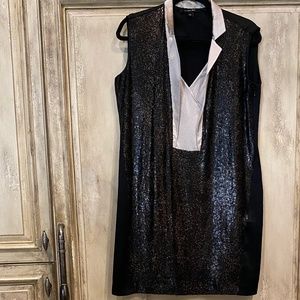 Rachel Roy (10) Black/Gold Sequin Dress